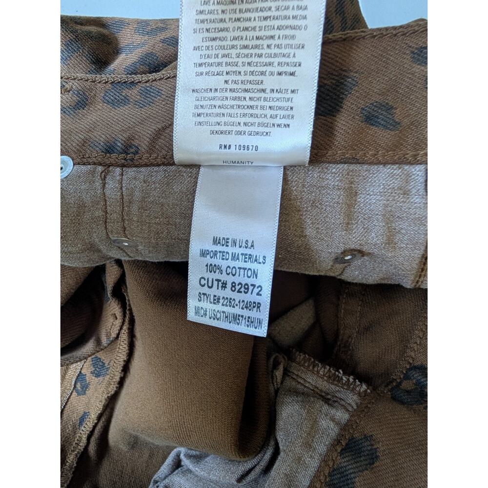 NWT Citizens of Humanity Miro Long Relaxed Jean Waist 34 Sepia Cheetah #7A617 - Picture 13 of 13